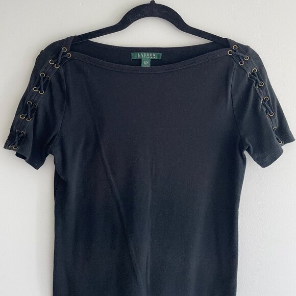 vintage Ralph Lauren lace up t-shirt - Picture 3 of 3